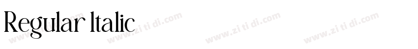 Regular ltalic字体转换 Regular ltalic字体转换